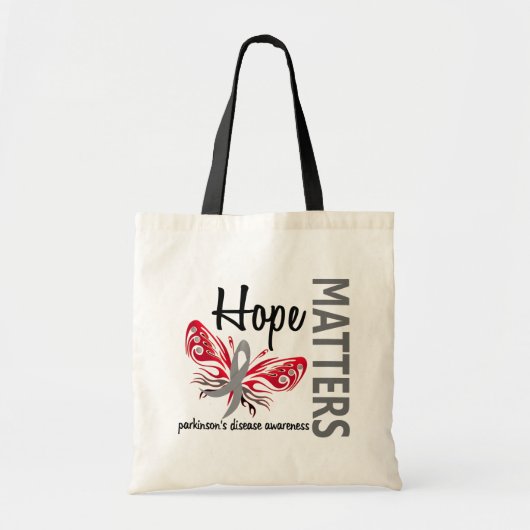 Hope doet Butterfly Parkinson's ziekte Tote Bag (Voorkant)
