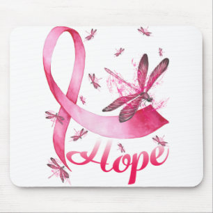 Hope Dragonfly Breast Cancer Awareness T-Shirt Muismat