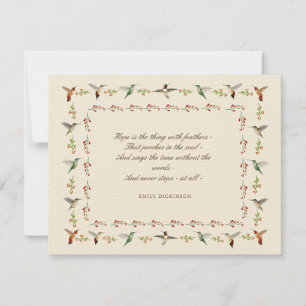 Hope Emily Dickinson Notitiekaartje