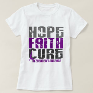 HOPE FAITH CURE ALZHEIMER DISEASE T-SHIRT