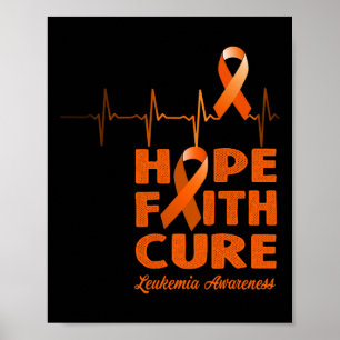 Hope Faith Cure - Bewustzijn van leukemie Poster