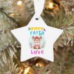 Hope Faith Love<br><div class="desc">J'Espère Que La Foi Aime. Ornement acrylique, ornement acrylique étoile. La saison de Noël est de nouveau là et les gens sont occupés à préparer un dîner de Noël parce que Noël est un moment pour les réunions de famille, les liens familiaux et le renouvellement des amitiés. Préparez-vous à Noël...</div>