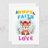 Hope Faith Love Aankondiging (Voorkant / Achterkant)