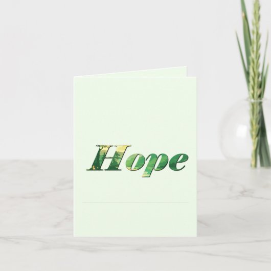 Hope. Feestdagen Kaart (Voorkant)