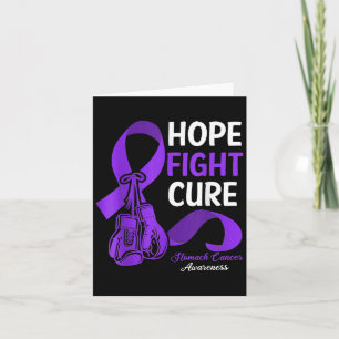 Hope Fight Cure Periwinkle Ribbon maagkanker A Kaart