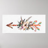 Hope floral arrow poster (Voorkant)
