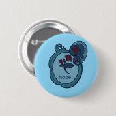 Hope Floral NatureInspired Button (Voorkant /achterkant)