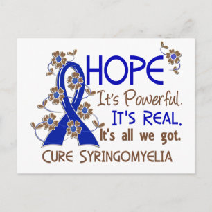 Hope Flower Ribbon Syringomyelia Briefkaart