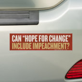 Hope for Change Impeachment Bumpersticker (Op auto)