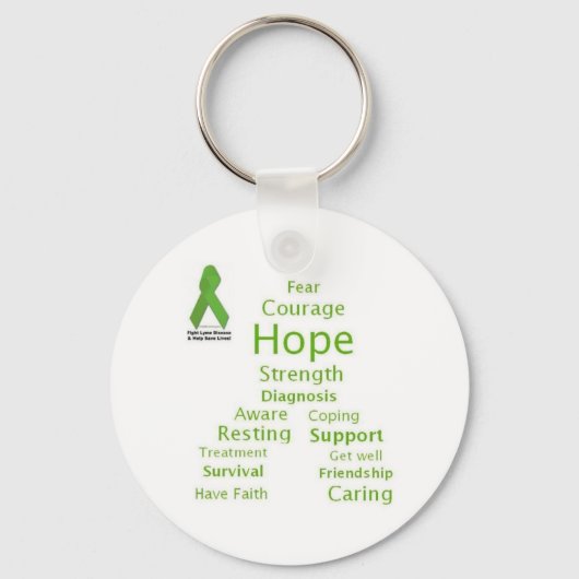 Hope for Lyme sleutelhanger (Voorkant)