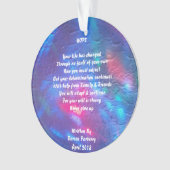 "Hope" gedicht - acrylversiering Ornament (voorkant)