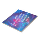 "Hope" gedicht — keramische tegel Tegeltje (Zijkant)