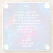 "Hope" gedicht - Onderzetter (Achterkant)