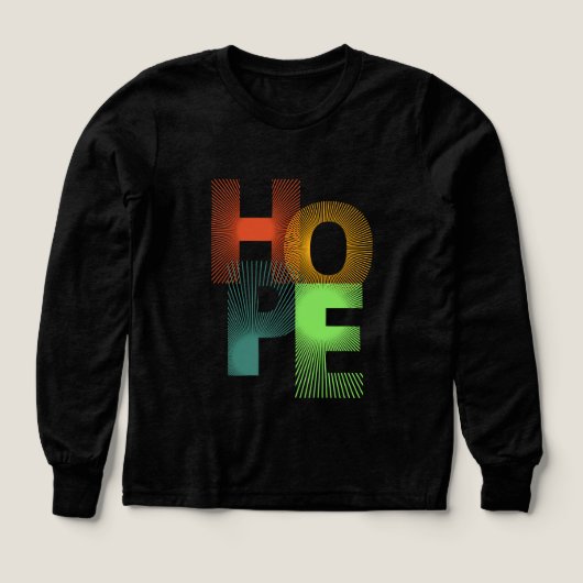 HOPE Geometric Typography - Tshirt (Voorkant)