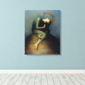 Hope George Watts Schilderij Canvas Afdruk (Insitu (Houten vloer))