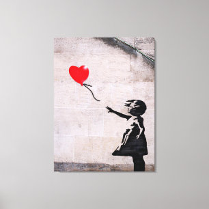 Hope Girl Met Ballon Banksy Canvas Afdruk