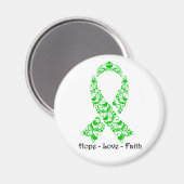 Hope Green Awareness Ribbon Magneet (Voorkant / Achterkant)