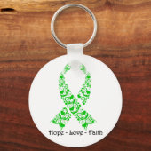 Hope Green Awareness Ribbon Sleutelhanger (Voorkant)