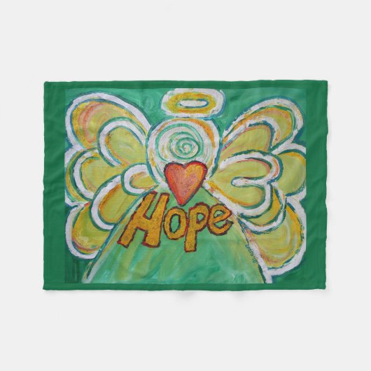 Hope Guardian Angel Art Custom Fleece Deken (Voorkant (Horizontaal))