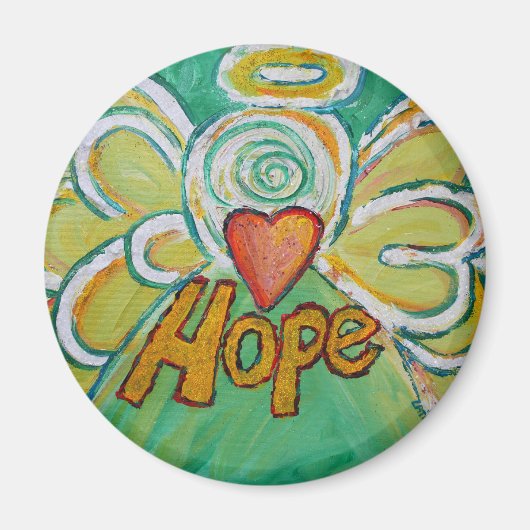 Hope Guardian Angel Word Custom Magnet Magneet (Voorkant)