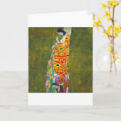 Hope, Gustav Klimt Kaart (Gele Bloem)