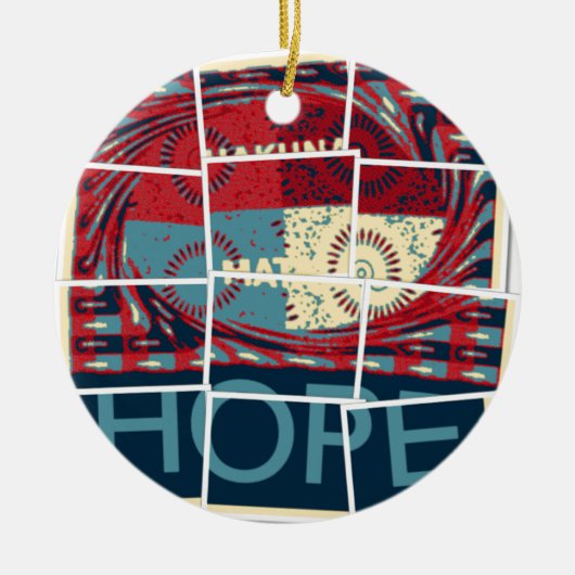 Hope Hakuna Matata Keramisch Ornament (Voorkant)