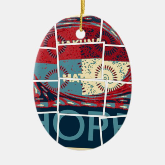 Hope Hakuna Matata Keramisch Ornament (Voorkant)