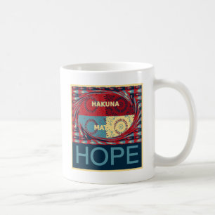 Hope Hakunamatata Mooie Inspirerend Edgy vector Koffiemok