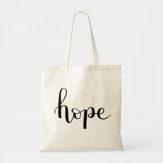 Hope Hand Lettered Canvas tas