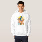 Hope Hands Holding Earth Design Hoodie (Voorkant volledig)
