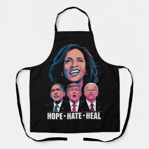 Hope Hate Heal Rise Kamala 2024 Schort