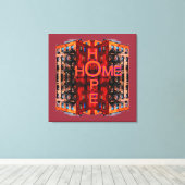 Hope Home Canvas Afdruk (Insitu (Houten vloer))