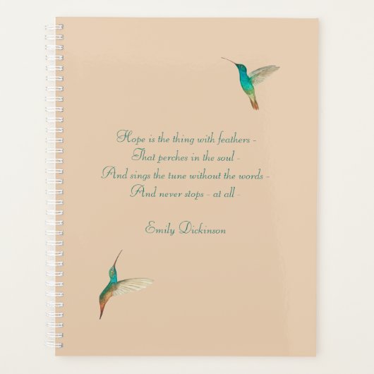 Hope Hummingbird Planner (Voorkant)