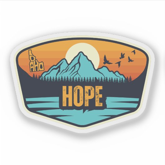 Hope, Idaho Sticker (Voorkant)