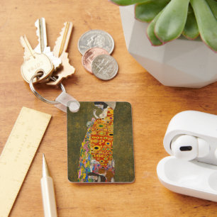 Hope II van Gustav Klimt, Art Nouveau Sleutelhanger