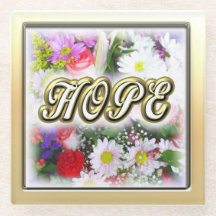 Hope Inspiration geschreven in een Bouquet Design