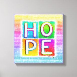 HOPE INSPIREREND galerijschilderij Canvas Afdruk