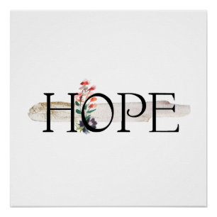 HOPE Inspirerend Poster afdrukken Perfect Poster