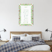 HOPE is het ding met veren die passen Canvas Afdruk (Insitu (Slaapkamer))