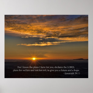 Hope - Jeremiah 29:11 Poster