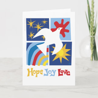 Hope Joy Love Wenskaart Kaart