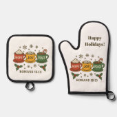 Hope joy Peace and Cocoa Ovenwant & Pannenlap Set (Voorkant)