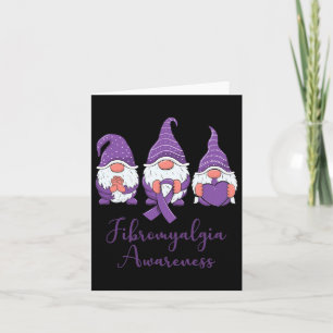 Hope Love Gnomes Paarse lint Fibromyalgie Awaren Kaart