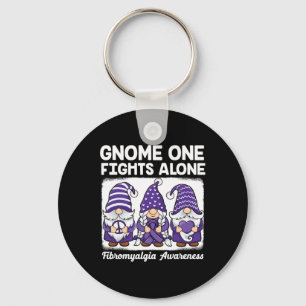 Hope Love Gnomes Paarse lint Fibromyalgie Awaren Sleutelhanger
