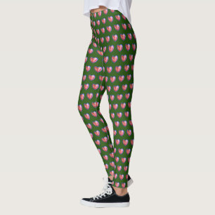 Hope Love Hearts Art Christmas Holiday Leggings