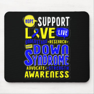 Hope Love World Down Syndrome Day Vrouwen Kinder Muismat