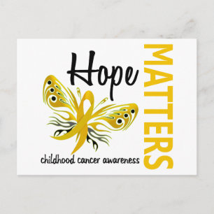 Hope Matters Butterfly Childhood Cancer Briefkaart