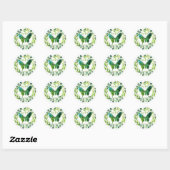 Hope met fin aux stickers papillon floraux (Feuille)