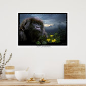 "HOPE" Mountain Gorilla Print (Keuken)