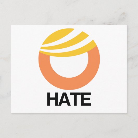 HOPE (Obama) vs. HATE (Trump) Briefkaart (Voorkant)
